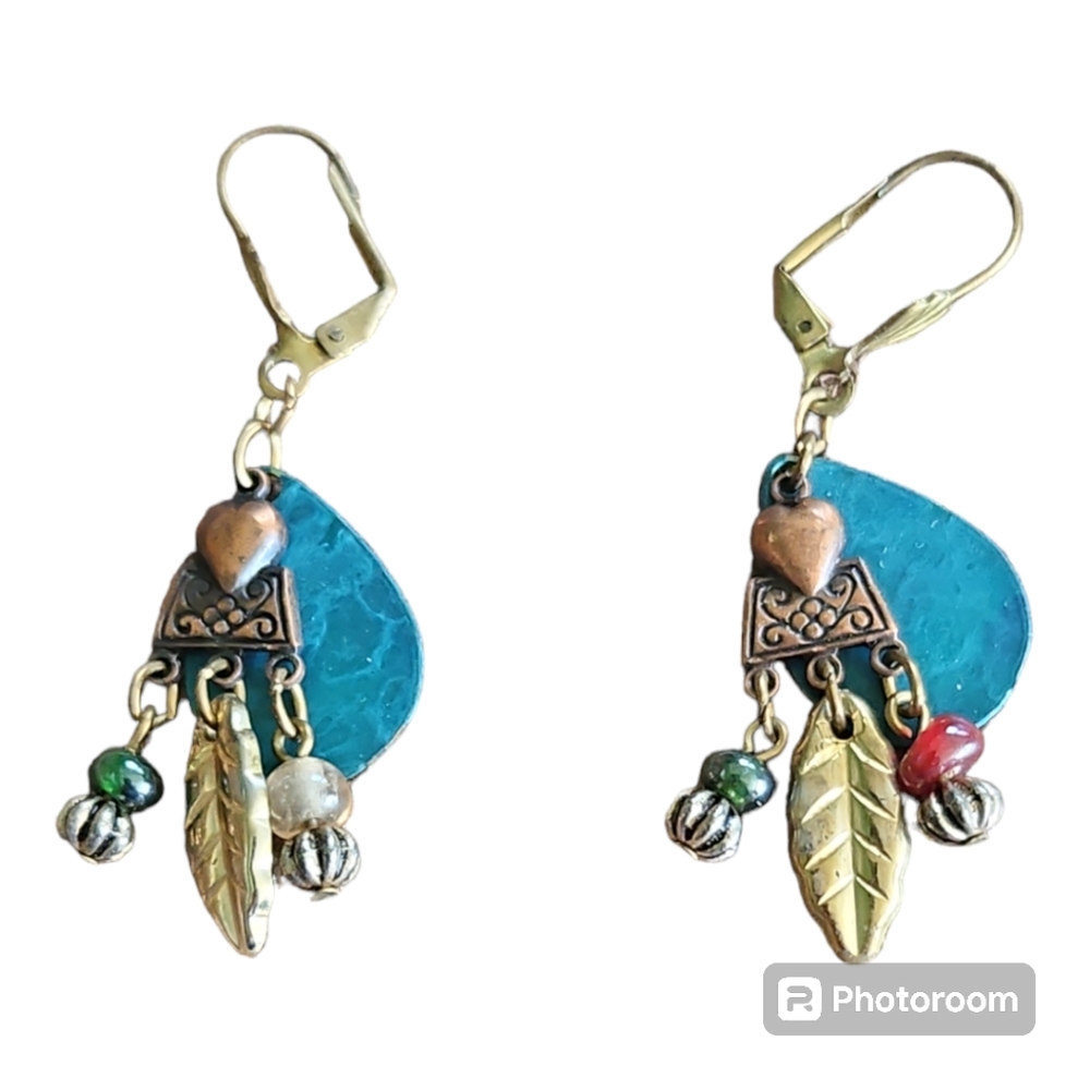 Vintage Newpro Tribal Earrings